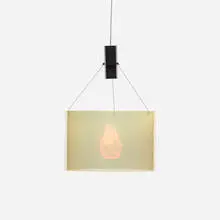 Eddie's Son hanging lamp by Ingo Maurer, 2005, plastic, metal, hologram, sold Jan 2017
