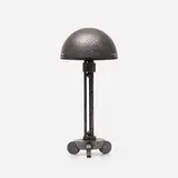attribution Josef Hoffmann, table lamp, c. 1905, period planished silver plate