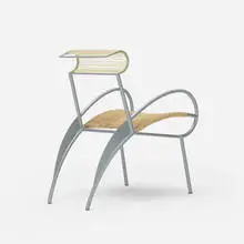 Massimo Iosa Ghini, Juliette chair, 1987, enameled steel, cording, plastic tubing