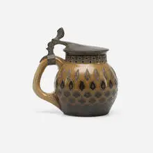Richard Riemerschmid, stein, 1902-1904, glazed stoneware, pewter