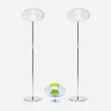 Karim Rashid, collection of four Soft lamps, 2009, chrome-plated steel, glass, frosted glass