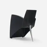 Philippe Starck, J. (Serie Lang) lounge chair, 1987, leather, cast aluminum