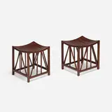 Liberty & Co., Thebes stools, pair