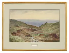 Untitled by Henry John Sylvester Stannard, 'Moorland Landscape' watercolour signed l.l, sold Sep 2020