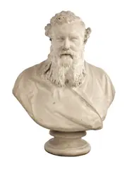 Henry Weekes, Untitled, a marble bust of a bearded Victorian gentleman