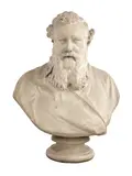 Henry Weekes, Untitled, a marble bust of a bearded Victorian gentleman
