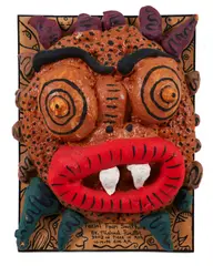 Michael Finster, Untitled, mixed media facial foam