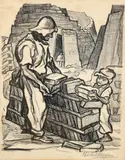 Pablo O'Higgins, Ladrilleros [Brick Makers], lithograph on wove paper