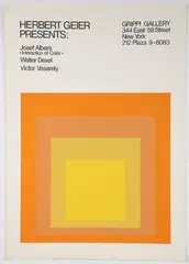 Untitled by Josef Albers, screenprint poster, offered Mar 2024