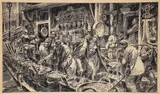 Howard Joseph Brodie, Chinatown New York City, 1949, lithograph