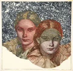 Eberhard Eggers, Twins, 1973, color, etching on wove paper