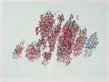 Robert Goodnough, Autumn Leaves Always, 1992, serigraph printed in colors