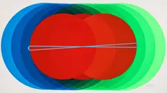 Joseph Grippi, Red, Blue and Green Circles, 1970, screenprint on wove paper