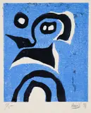 Jean-Marie Haessle, Untitled Abstract Print, 1971, color, linocut on wove paper