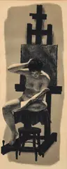Joseph Hirsch, Model with Newspaper, 1952, lithograph on paper