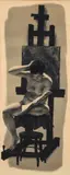 Joseph Hirsch, Model with Newspaper, 1952, lithograph on paper