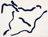 Ray Parker, Untitled Navy Abstract, late 1970s or early '80s