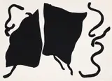 Ray Parker, Untitled Abstract in Black, 1980, original