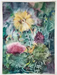 Bouquet by Ruth G. Richardson, 1993, watercolor on paper, offered Mar 2024
