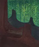 Benita Sanders, Into the Forest, undated, late 1960s, intaglio, etching on wove paper
