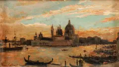 View of Venice by Paul-Alfred Colin, circa 1900, oil on board, offered Dec 2023