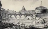 Giovanni Battista Piranesi, Veduta del Ponte e Castello Sant'Angelo