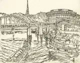 Henry Koerner, Bridge, Three Rivers Stadium