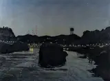 James P. Nelson, The River Near Sharpsburg, Pittsburgh, 1987, oil and enamel on canvas