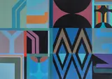 Milton G. Weiss, Cinema, 1972, Oil on canvas
