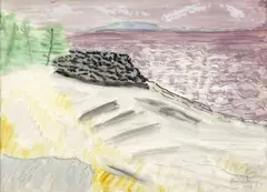 Lavender Sea by Milton Avery, 1948, watercolor and gouache on paper, offered Dec 2023