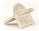 Henry Bursztynowicz, Untitled (Rotor), circa 1983, polished and, carved travertine marble