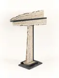 Henry Bursztynowicz, Reflected Landscape, 1979, travertine, marble and slate sculpture