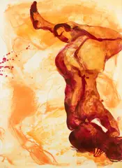 Tumble by Eric Fischl, 2001, lithograph printed in colors on archival paper, offered Dec 2023