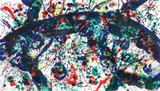 Sam Francis, Untitled (SF192), 1974 (Lembark #172), lithograph on Rives BFK with hand torn deckled edges, pencil