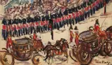 Paul Maze, The Coronation, 1953, oil pastel on paper