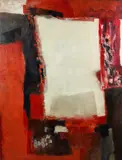 Helen Ubinger, Red Field, 1960's, oil on canvas