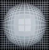Argent Noir [Black & Silver], undated by Victor Vasarely, screenprint, offered Dec 2023