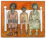 Kamal Youssef, The Survivors, 1968, oil on canvas