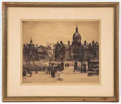 Gabrielle D. Clements, Johns Hopkins Hospital, 1929, etching on paper