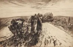 When Day is Done by John Edward Costigan, 1934, etching on laid paper, offered Nov 2023