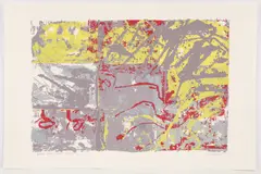 Black Hound Night by Walter Darby Bannard, serigraph printed in colors, offered Nov 2023