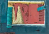 Charles Battaglini, Southern Travellers, color, woodcut and relief print on paper