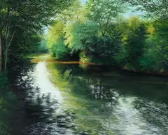 David Bottini, River Glow, 2011, acrylic on canvas