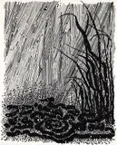 Robert Cato, (American, 1923-1999), White Rain - from the Nantucket Series, 1970, screenprint