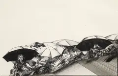 Shigeki Kuroda, Continuous Movement, undated, etching on paper