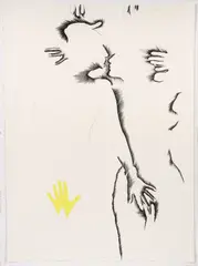 Marisol Escobar, (French/Venezuelan, 1930-2016), Untitled, No. 1 (from series Untitled Suite No. 6), 1978, lithograph printed in two colors