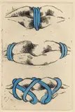 George Nama, Lips, 1974, colored, etching