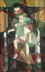And Whose Little Girl Are You by Irene Pasinski, 1951, oil on canvasboard, offered Nov 2023
