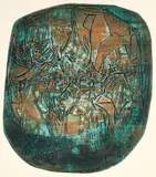 Benita Sanders, Stone Shape III, 1964, intaglio, etching on wove paper