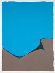 New York Skyline #6, c.1980s by Geri Taper, acrylic on heavy wove paper, offered Nov 2023